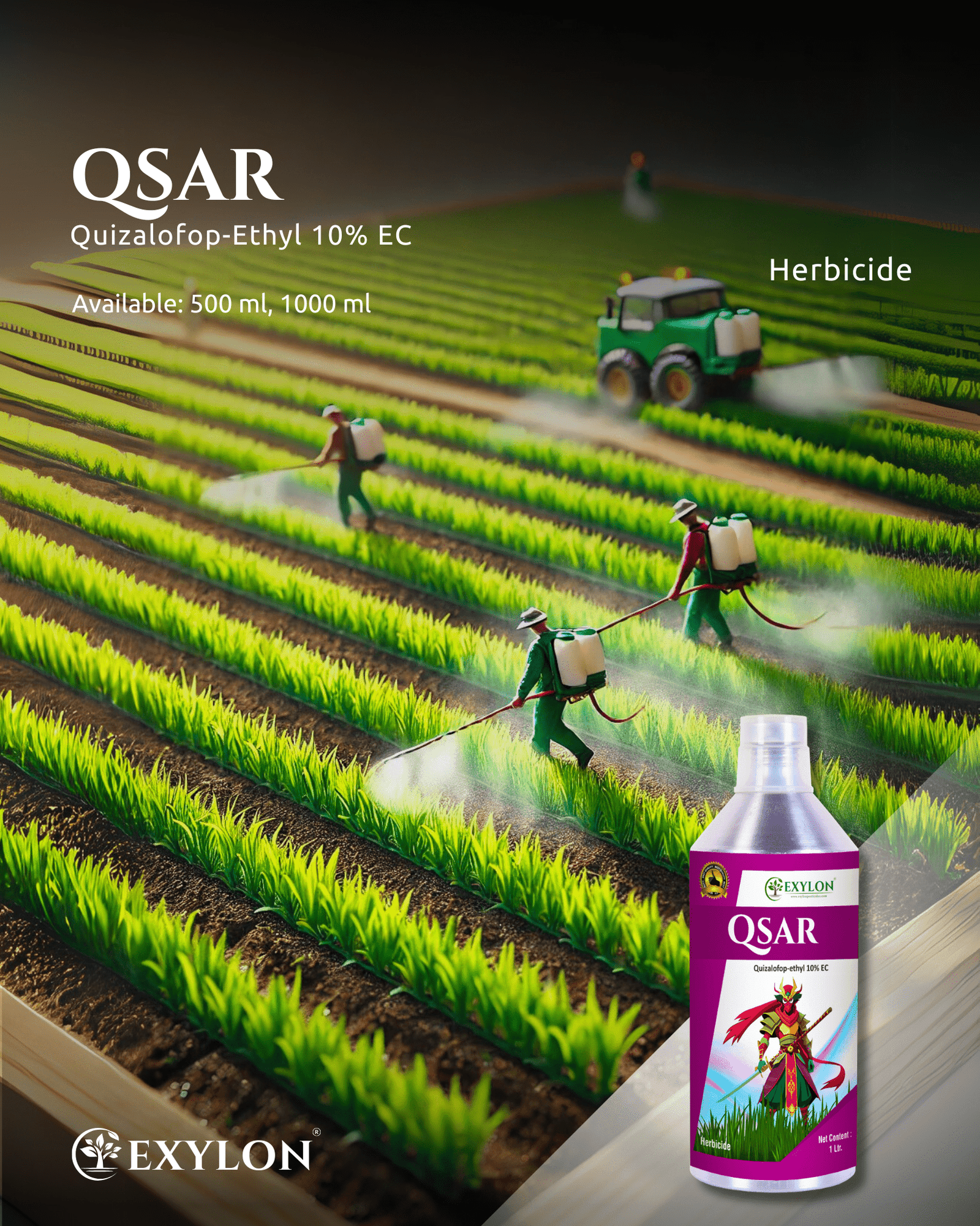 kaskara herbicide Buy Qsar (Quizalofop-Ethyl 10% EC) Herbicide – Effective Grass Weed Control  – Exylon Pesticides